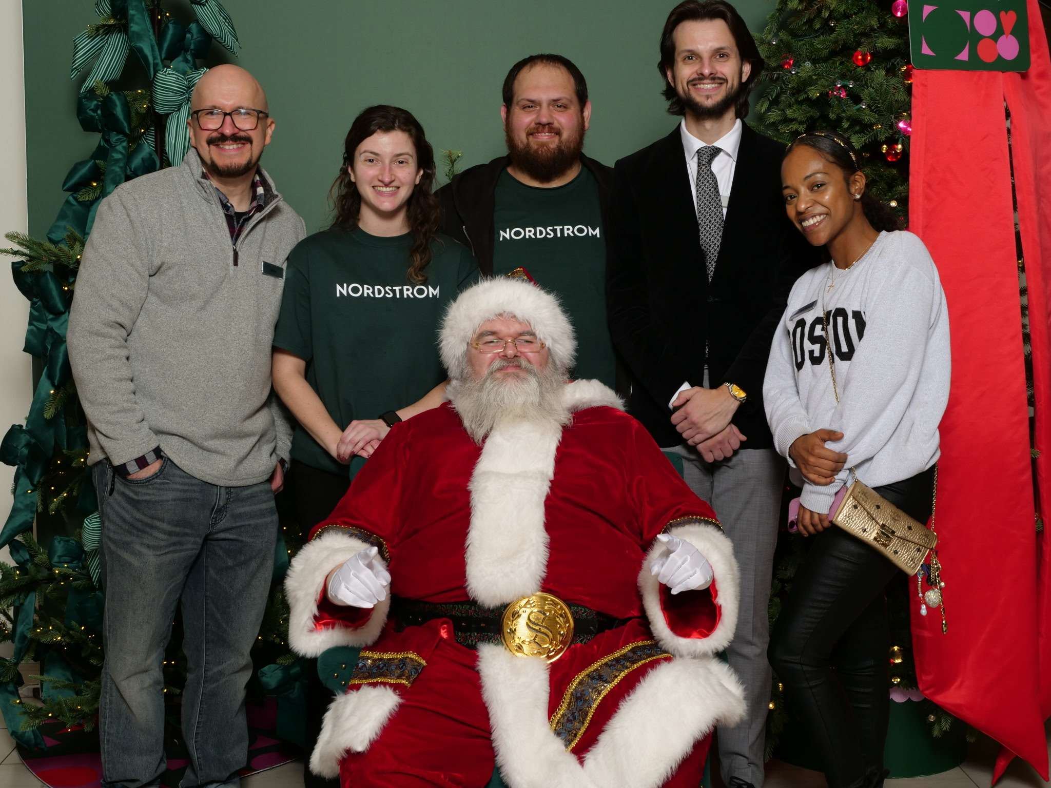 Santa at a Nordstrom holiday appearance